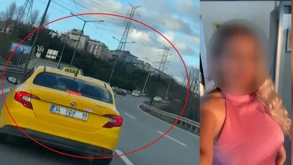 SON DAKİKA: İstanbul'da kadın sürücüyü taciz eden taksici kamerada! Camı açıp çığlık atan...