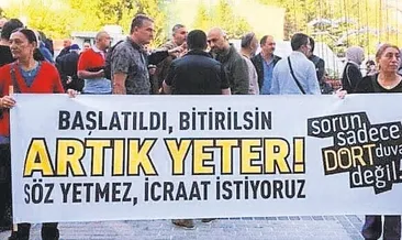 Sarıyer Belediyesi önünde tapu eylemi