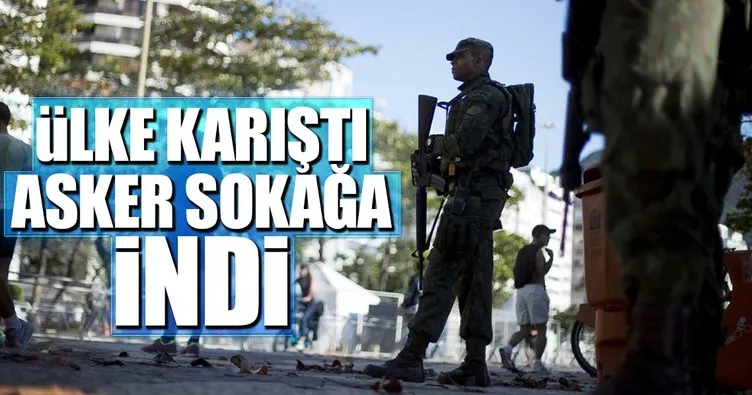 Brezilya’da ordu sokağa indi