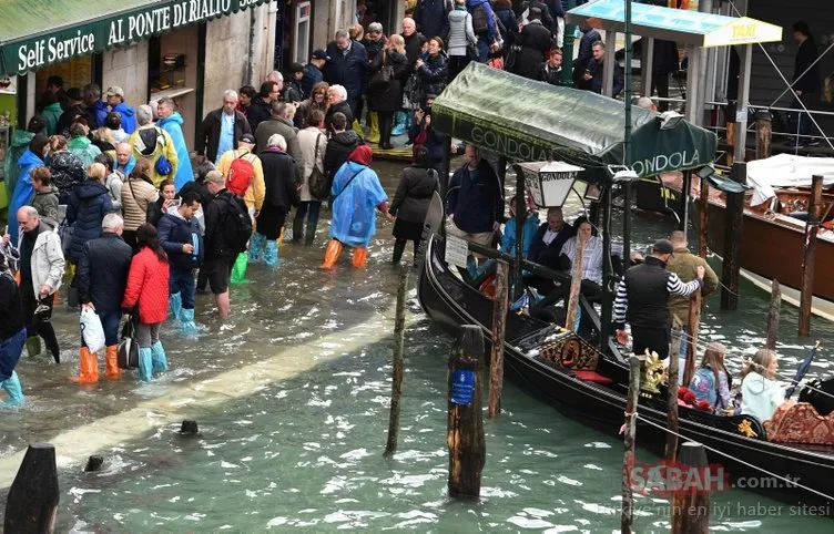 Venedik’te büyük şok! Sular altında kaldı...