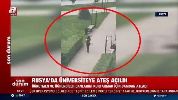 SON DAKİKA: Rusya'da üniversite katliam yapan saldırgan kamerada! Dehşet görüntüleri ortaya çıktı...