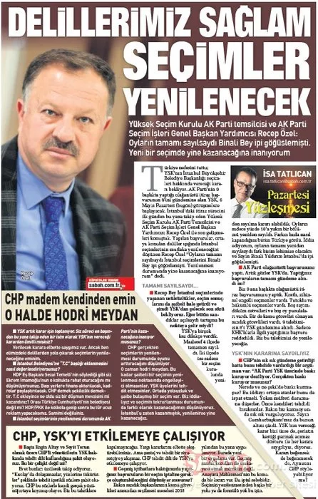 Türkiye İstanbul seçimlerindeki şaibe skandalını SABAH'tan okudu!