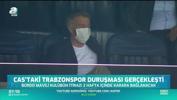 CAS'taki Trabzonspor duruşması gerçekleşti