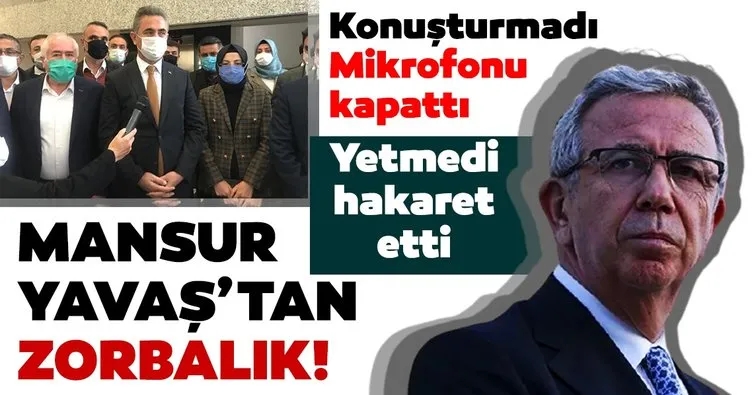 Ankara Büyükşehir Belediye Başkanı Mansur Yavaş’tan zorbalık! Soru önergesi almadı, mikrofonu kapattı
