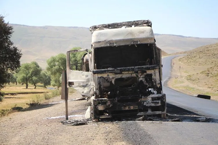 PKK aracını yaktığı şoförü yakmak istedi!