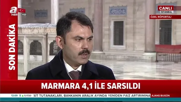 Çevre ve Şehircilik Bakanı Murat Kurum'dan Marmara Depremi açıklaması