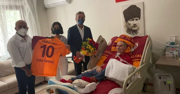 Galatasaraylı eski futbolcu İlyas Tüfekçi’ye ziyaret