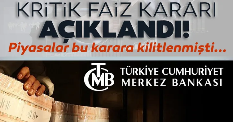 SON DAKİKA! Merkez Bankası Temmuz 2020 faiz kararını açıkladı!