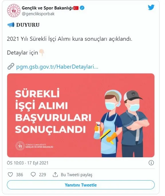 Gsb Kura Sonuclari Isim Listesi Aciklandi Iskur Temizlik Ve Guvenlik Gorevlisi Gsb Isci Alimi Kura Sonuclari Tikla Ogren Ekrani 2021 Gsb Kura Cekimi Sonuclari Sorgula Ekrani Son Dakika Spor Haberleri Gsb Kura Sonuclari Isim Listesi Aciklandi Iskur Temizlik Ve Guvenlik Gorevlisi Gsb Isci Alimi Kura Sonuclari Tikla Ogren Ekrani 2021 Gsb Kura Cekimi Sonuclari Sorgula Ekrani Son Dakika Spor Haberleri