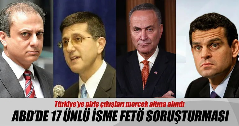 ABD’de 17 ünlü isme FETÖ soruşturması