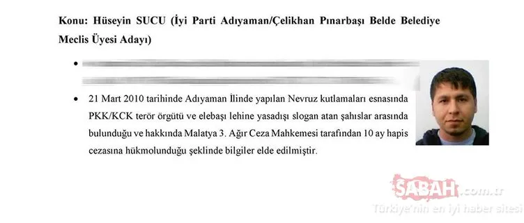 İşte İyi Parti’nin 31 Mart seçimleri aday listesindeki PKK’lılar!