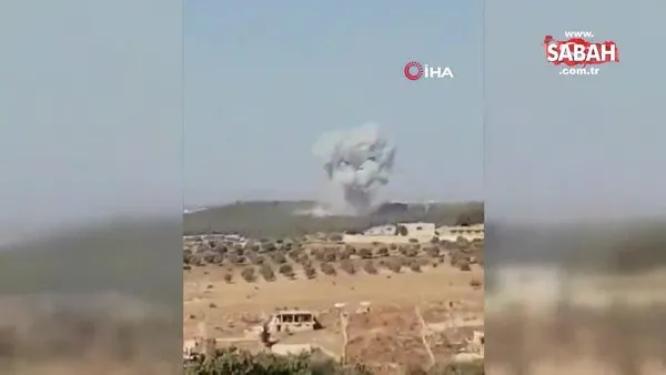 Rus savaş uçakları İdlib'e havadan saldırdı | Video