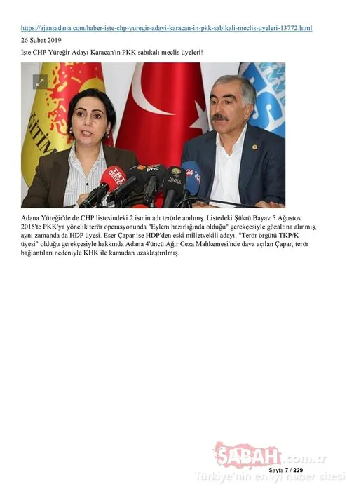 İşte CHP, Saadet Partisi ve İYİ Parti'nin PKK ile bağlantılı adayları!