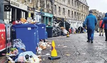 İskoçya’yı çöp yığınları sardı