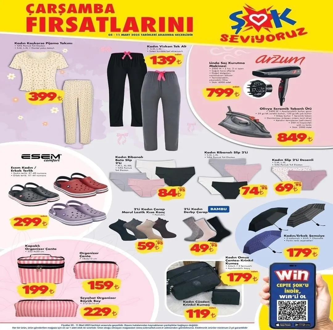 BÜYÜK İNDİRİMLER RAFLARDA: ŞOK aktüel 5-11 Mart 2025: Ütü, mikser, kahve makinesi, bardak, organizer çanta, sunumluk...