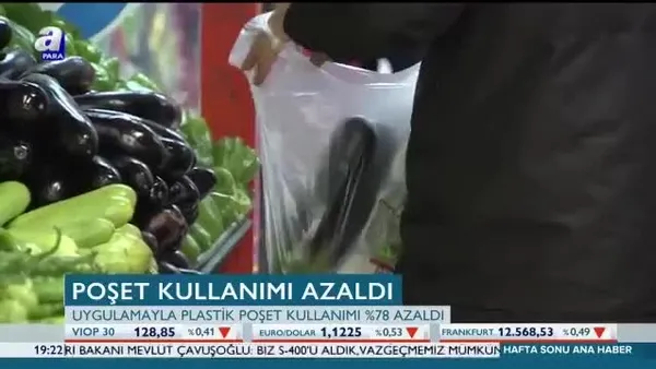 Poşet kullanımı azaldı