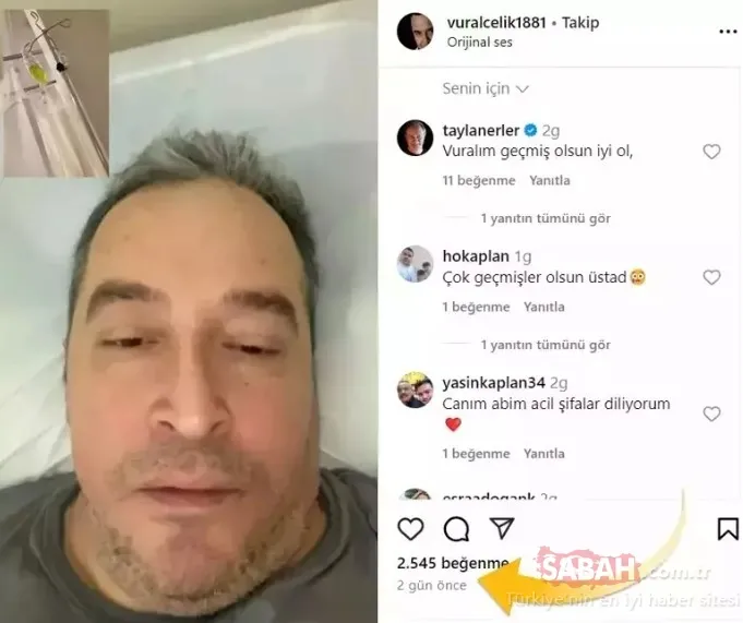 Hayatını kaybeden Vural Çelik’in iki gün önceki paylaşımı dikkat çekti! Vural Çelik: Hastaneye geldiğim kadar…