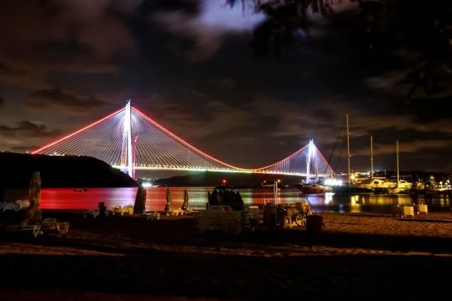 Açılış öncesi Yavuz Sultan Selim Köprüsü böyle görüntülendi