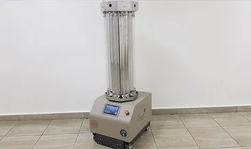 Meslek lisesinde ultraviyole ışınlarıyla dezenfeksiyon yapan robot geliştirildi