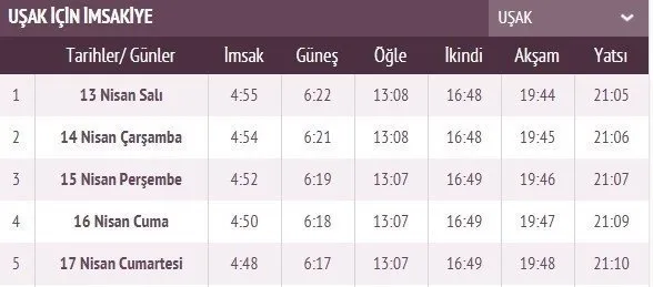 Ramazan İmsakiye takvimi yayınlandı! 2021 İstanbul, Ankara, İzmir imsakiye ile iftar sahur vakti ve il il iftar saatleri! İlk iftar saati, imsak ve sahur vakti saat kaçta?