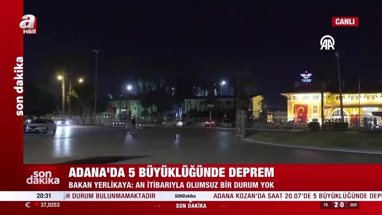 Adana'da 5 şiddetinde deprem! Adana Valisi Köşger'den A Haber'e özel açıklamalar!
