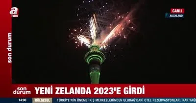Yeni Zelanda 2023’e girdi! Auckland Harbour Köprüsü’nde ışık gösterisi yapıldı | Video