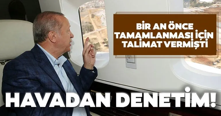 Son dakika haberi: Başkan Erdoğan, Atatürk Havalimanı ve Sancaktepe ile Başakşehir İkitelli Şehir Hastanelerini havadan inceledi