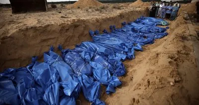 İsrail katliama doymuyor: Filistinlilere ait toplu mezarlığı bombaladı!