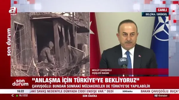 Son Dakika: Dışişleri Bakanı Mevlüt Çavuşoğlu'ndan NATO Dışişleri Bakanları Toplantısı'nda açıklamalar | Video