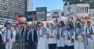 AK Kadınlardan özgür Filistin için sessiz çığlık #bursa