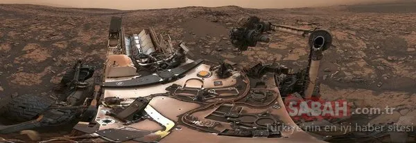 Mars'taki Curiosity'den 360 derecelik özçekim!