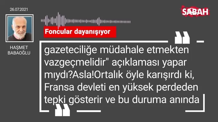 Haşmet Babaoğlu | Foncular dayanışıyor
