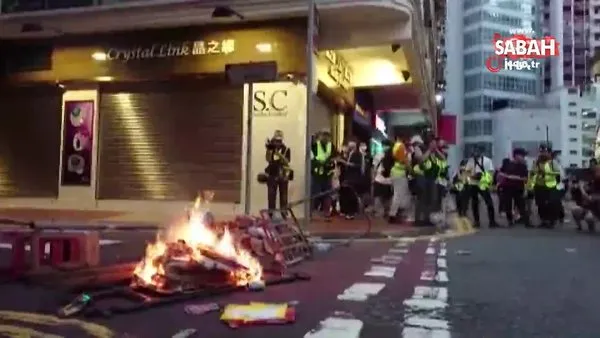 Hong Kong’da Ulusal Güvenlik Yasası kabul edildi, sokaklar karıştı | Video
