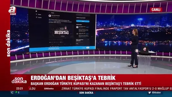 Başkan Erdoğan’dan Beşiktaş'a tebrik | Video