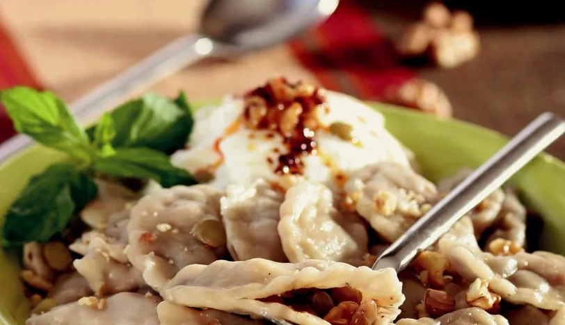 Mercimekli Cevizli Mantı