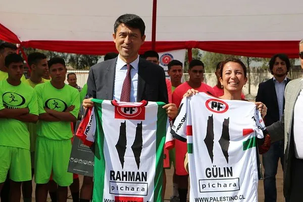 Şilili Filistinlilerin takımı Palestino'ya Türkiye'den destek