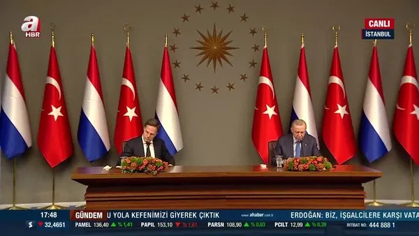 Son dakika: Hollanda Başbakanı İstanbul'da! Başkan Erdoğan'dan önemli açıklamalar