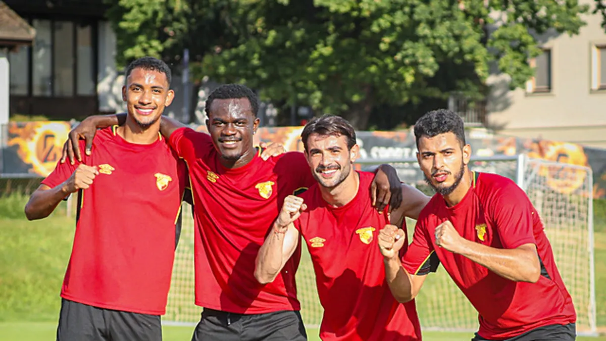 Göztepe futbol takımı antrenmanda