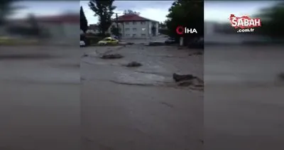 Burdur’da şiddetli sağanak sele neden oldu | Video