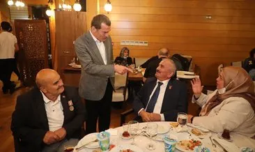 Şehit ve Gazi aileleri yemekte buluştu