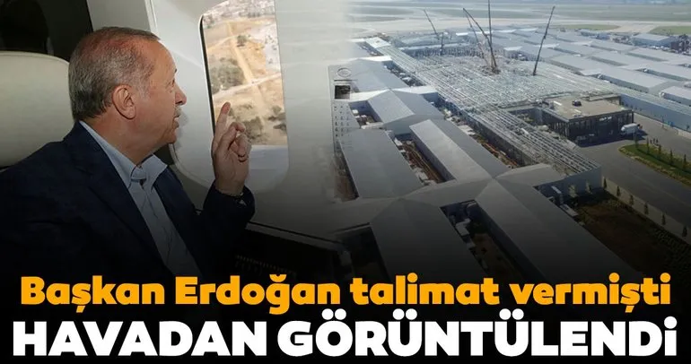 Son dakika haberi: Atatürk Havalimanı’na yapılan salgın hastanesi havadan görüntülendi!