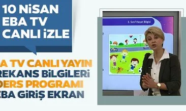 TRT EBA TV canlı yayın izle 10 Nisan: EBA TV frekans ayarları ile ilkokul, ortaokul ve lise dersleri canlı yayını nasıl izlenir? EBA öğrenci girişi