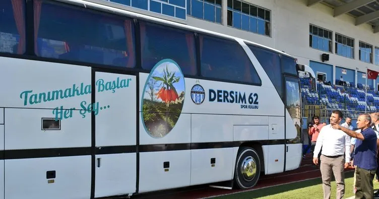 Tunceli Vali Tuncay Sonel, Dersim62spor’a otobüs hediye etti