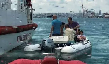 Kadıköy Haydarpaşa açıklarında can pazarı! 5 vatandaş denizde mahsur kaldı...
