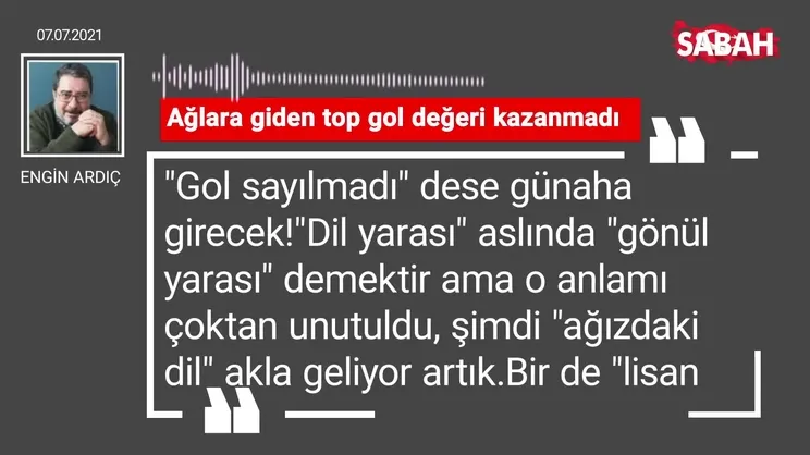 Engin Ardıç | Ağlara giden top gol değeri kazanmadı
