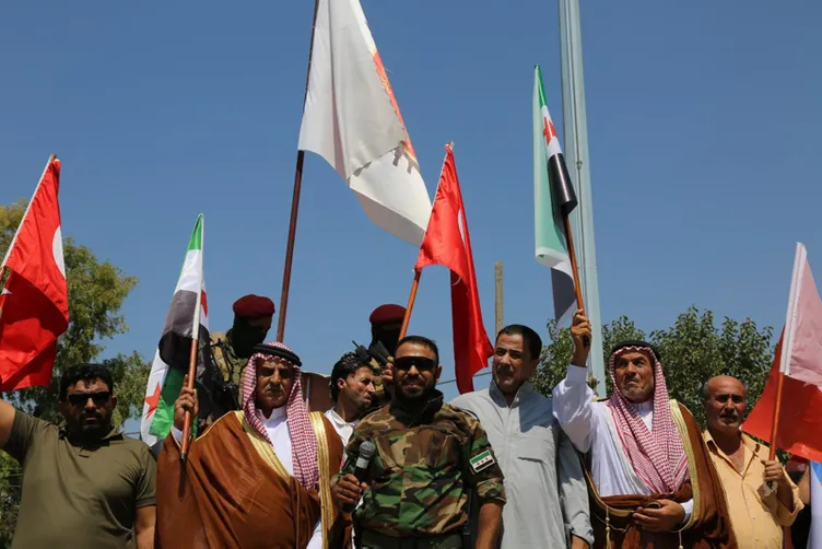 Suriye'de Türkiye'ye teşekkür yürüyüşü