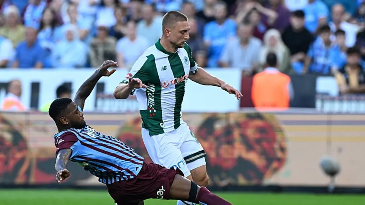 Trabzonspor'un rakibi Konyaspor! İlk yarıda tam 3 gol...