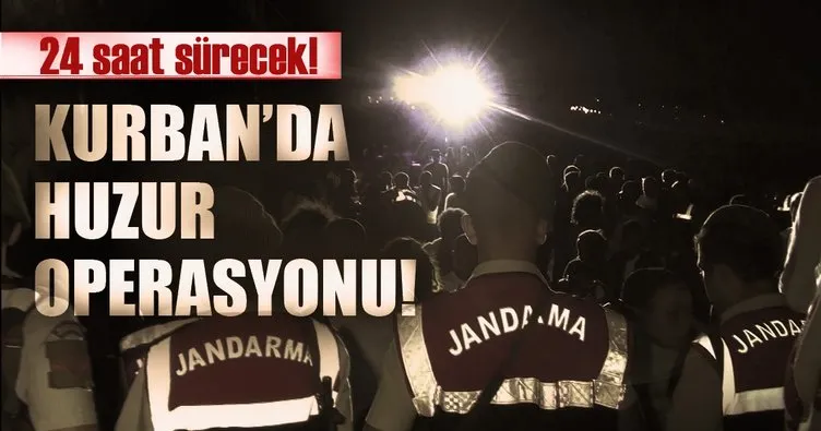 İstanbul Jandarması’ndan Kurban’da son dakika huzur operasyonu!