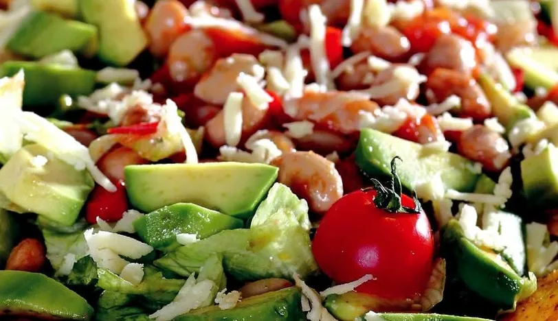 Avokadolu Barbunya Salatası