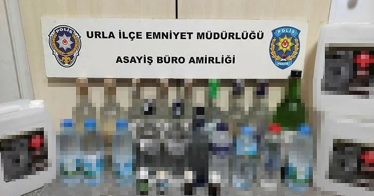 İzmir’de sahte kaçak içki satıcılarına operasyon!